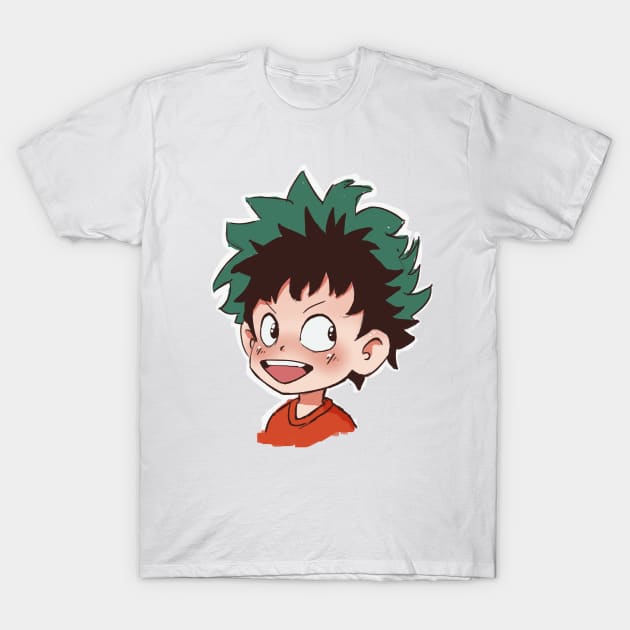 Izuku sketch tee T-Shirt by Skyliah